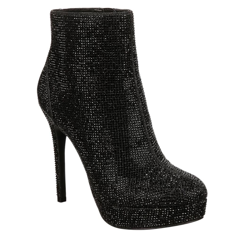 Thalia Sodi Women's Chiara Platform Embellished Dress Booties Size 9 1/2 M
